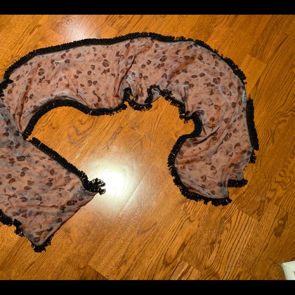 BEADED IRIDESCENT LONG SCRAF - Picture 2 of 10